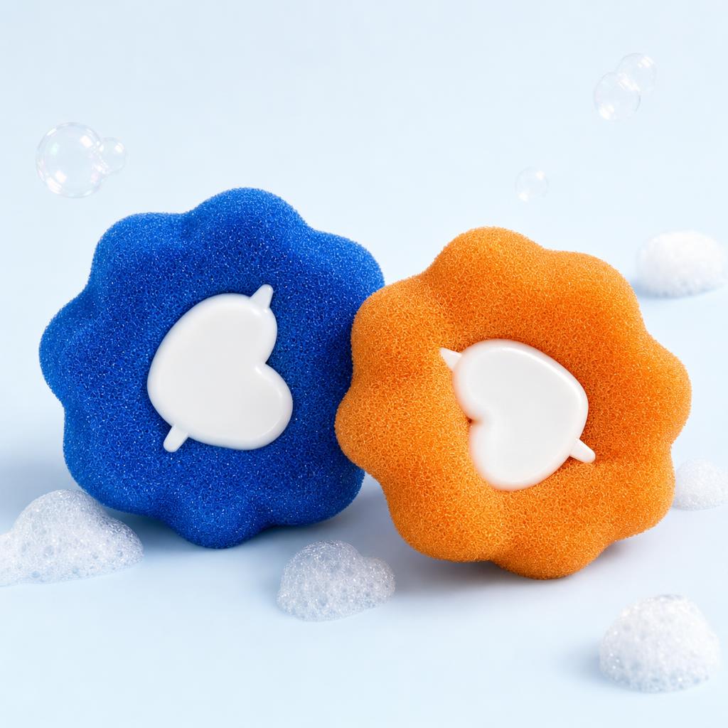 Esponjas atrapa pelusas OVIKSA, azul y naranja